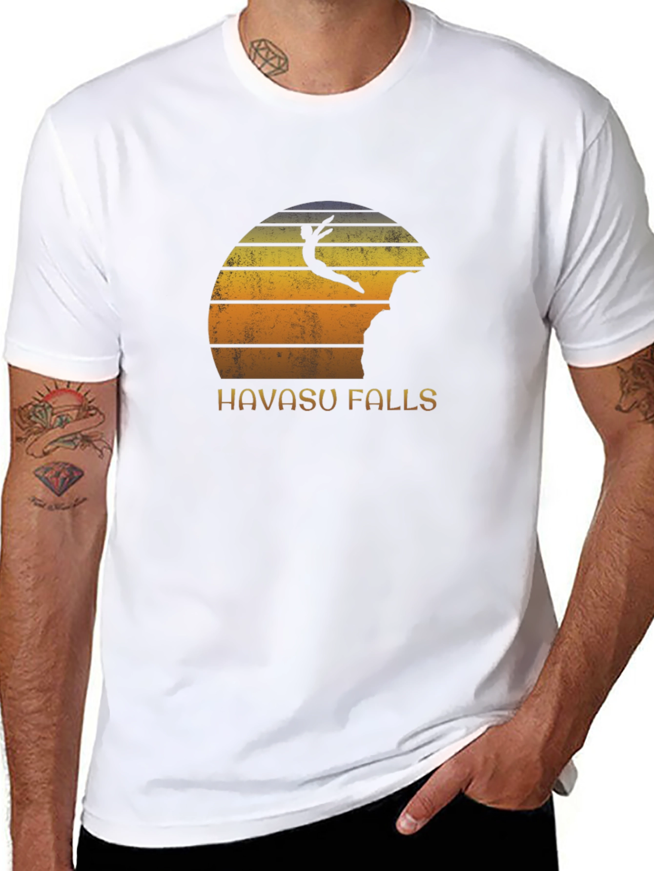 Havasu Falls Cliff Diver Graphic T-Shirt