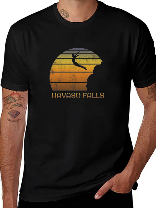 Havasu Falls Cliff Diver Graphic T-Shirt