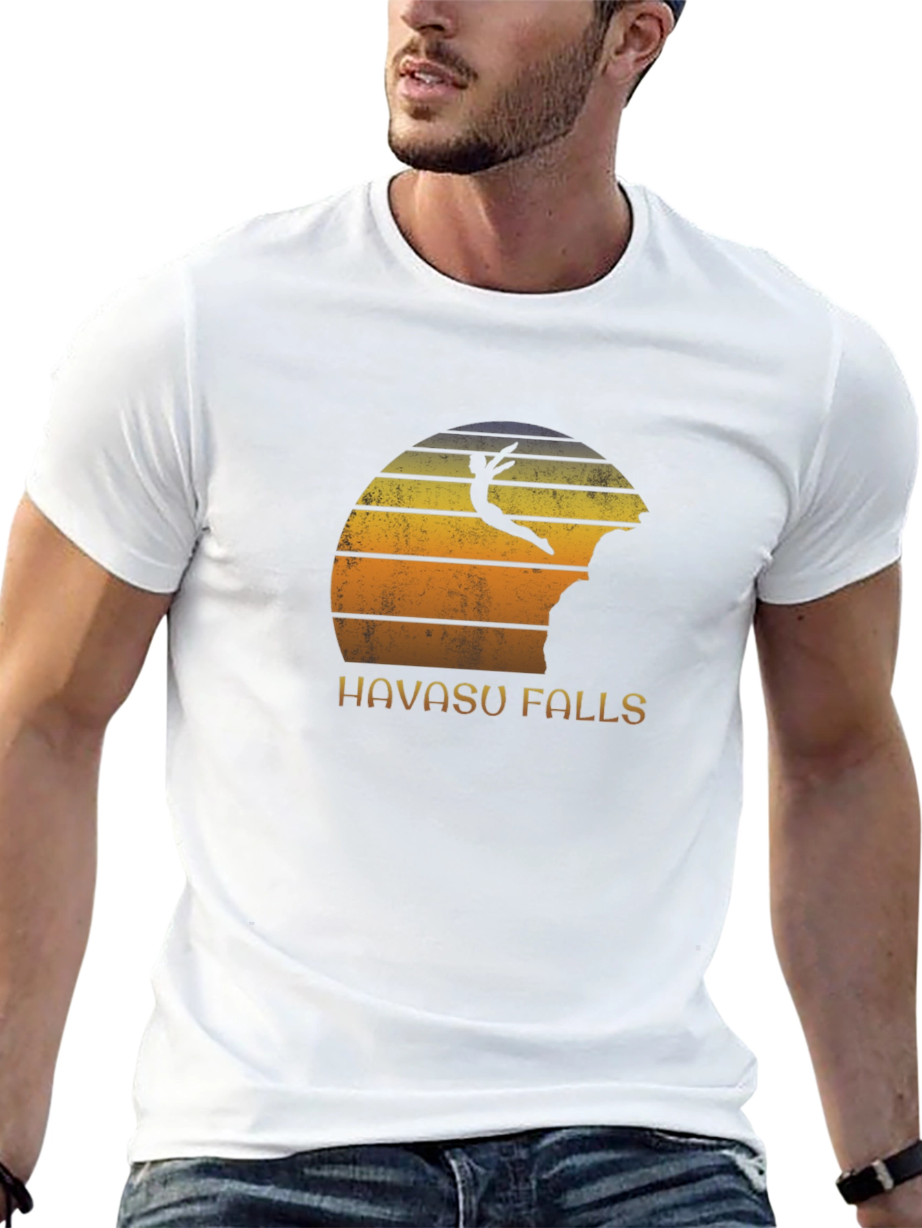 Havasu Falls Cliff Diver Graphic T-Shirt