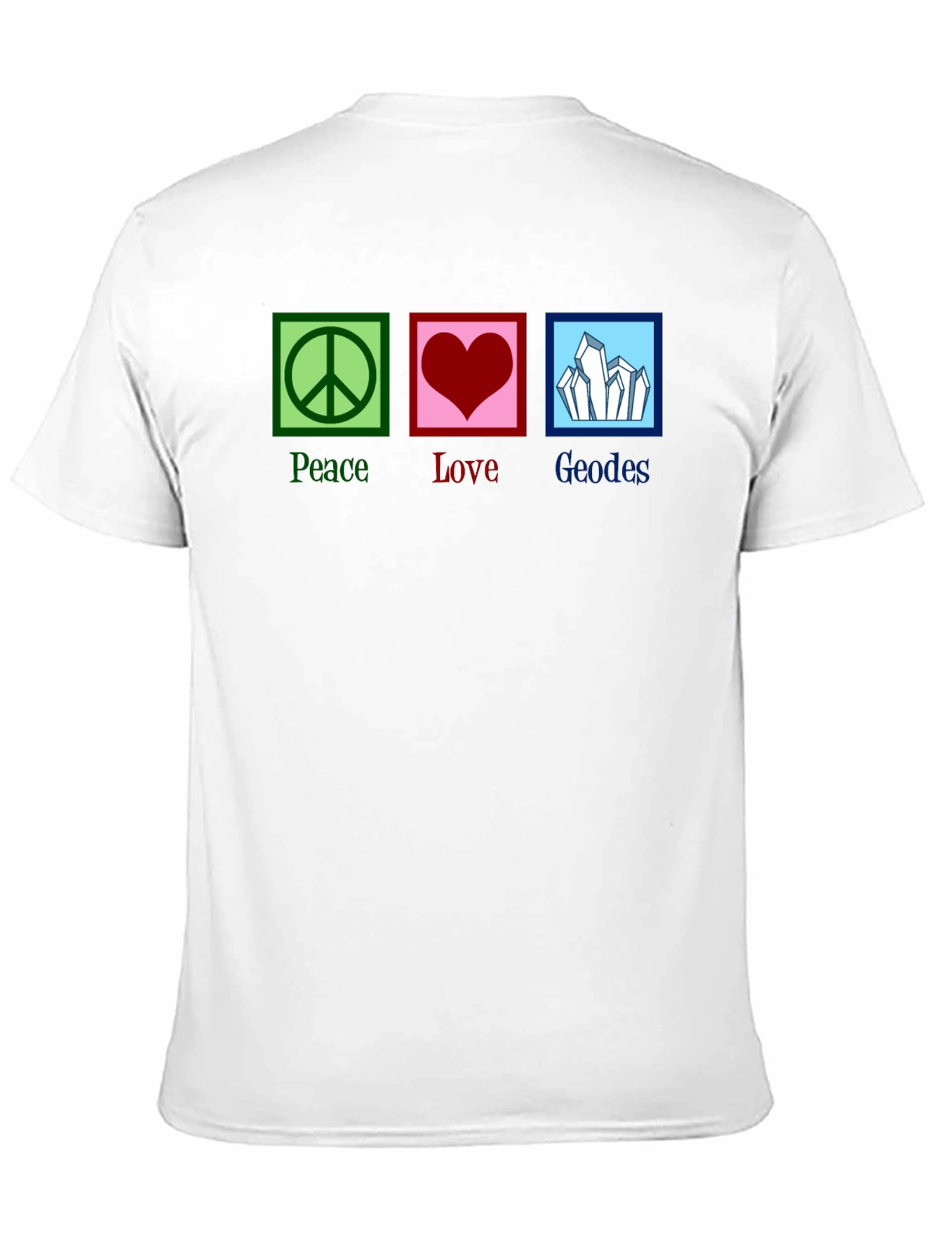 Peace Love Geodes Graphic Tee - Unisex Black T-Shirt