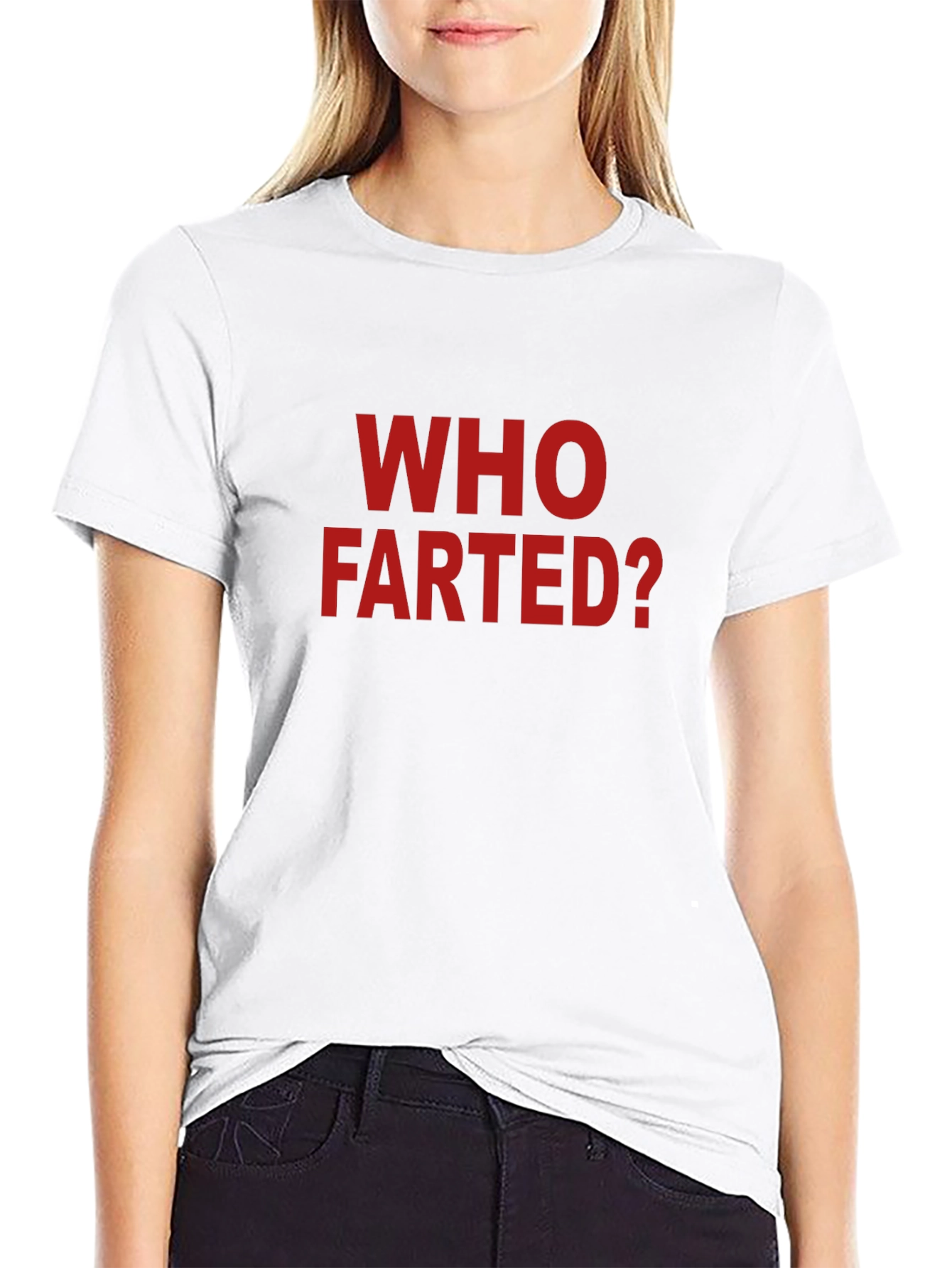 Who Farted? Graphic Tee - Funny Slogan T-Shirt