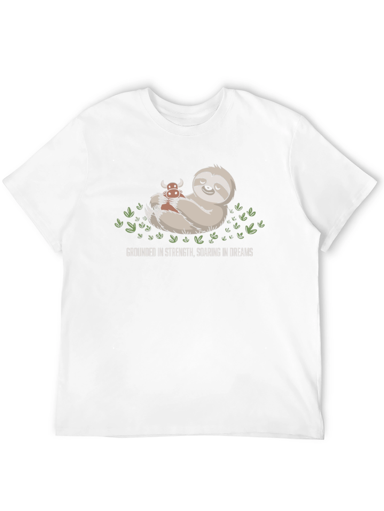 Grounded Strength Sloth Tee - Soaring Dreams Black Shirt