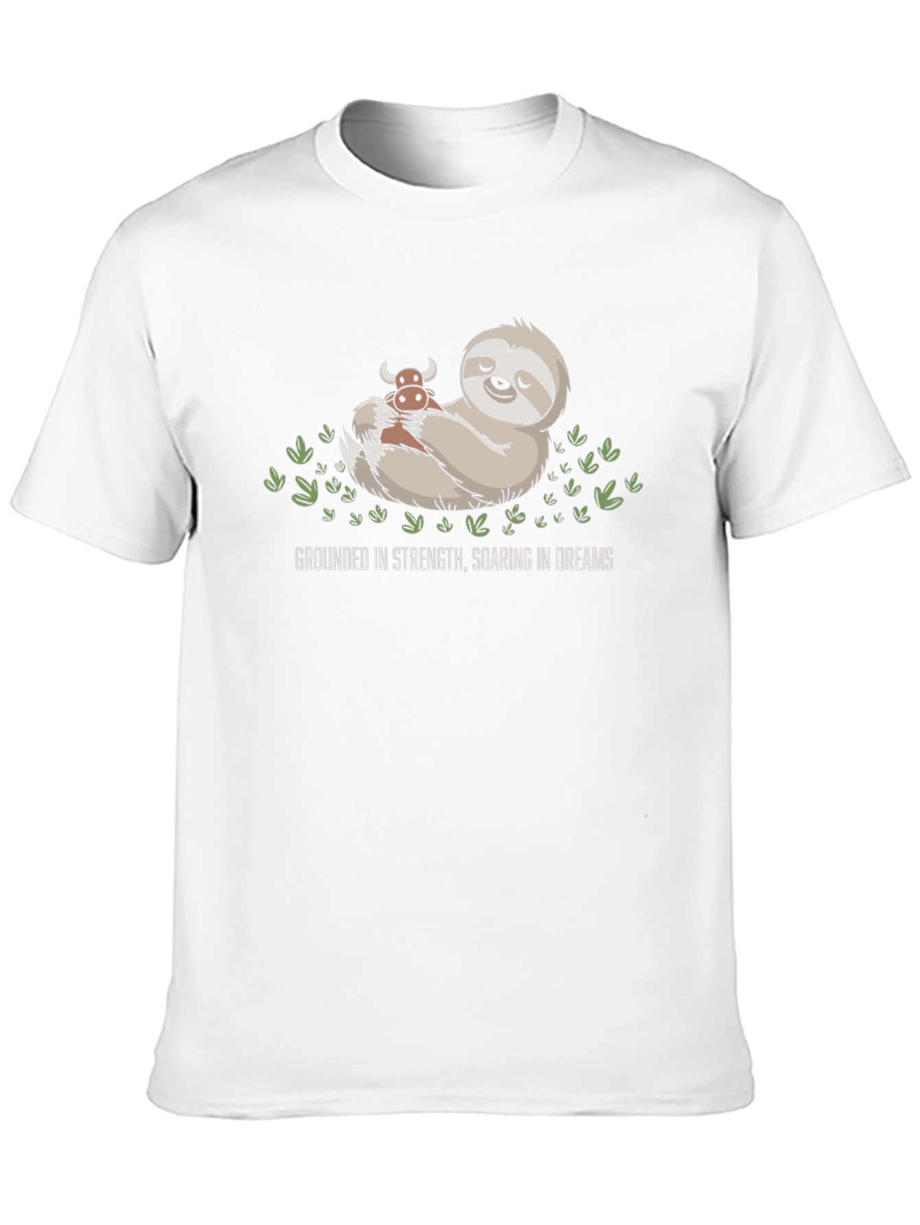 Grounded Strength Sloth Tee - Soaring Dreams Black Shirt