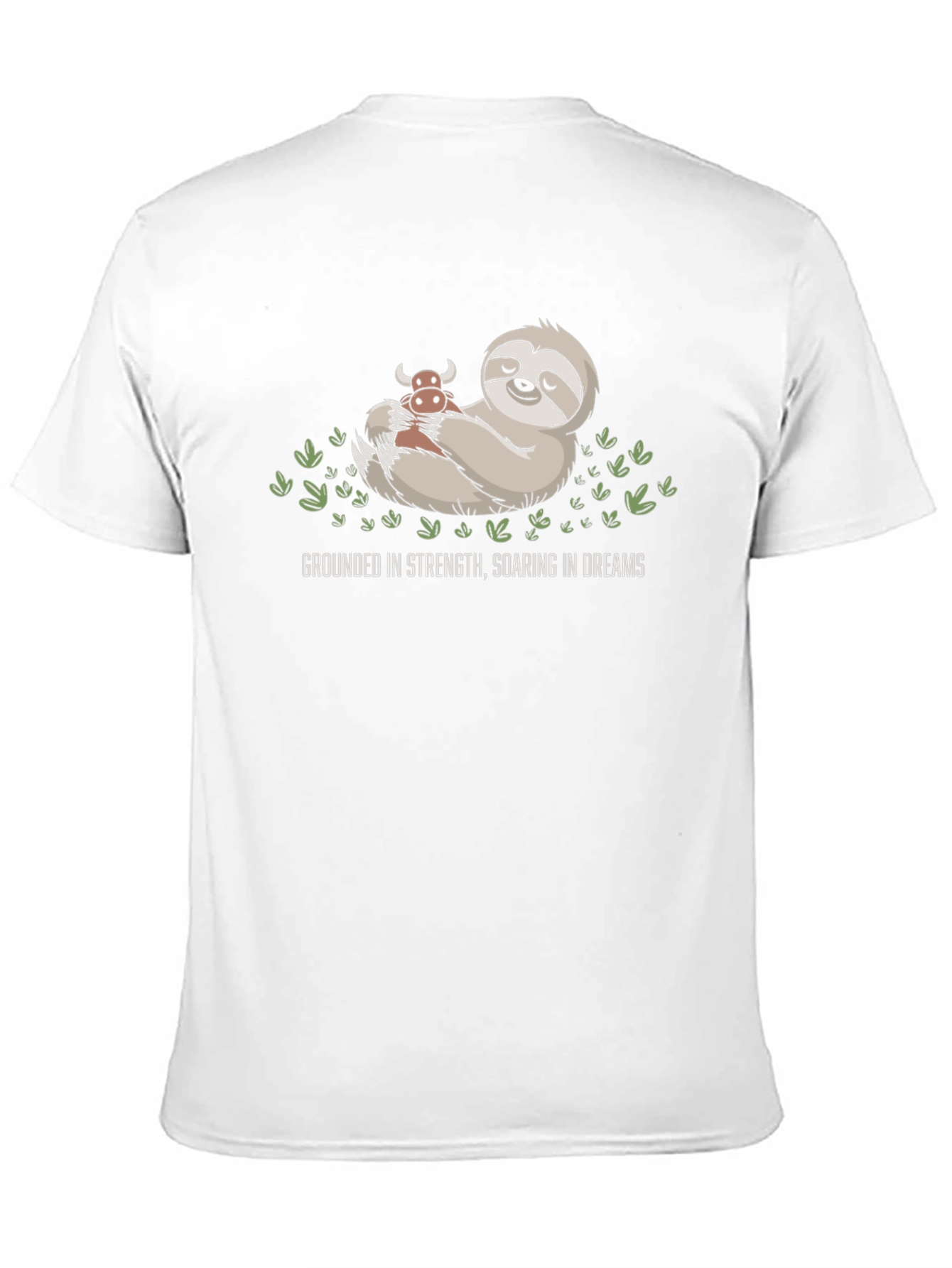 Grounded Strength Sloth Tee - Soaring Dreams Black Shirt