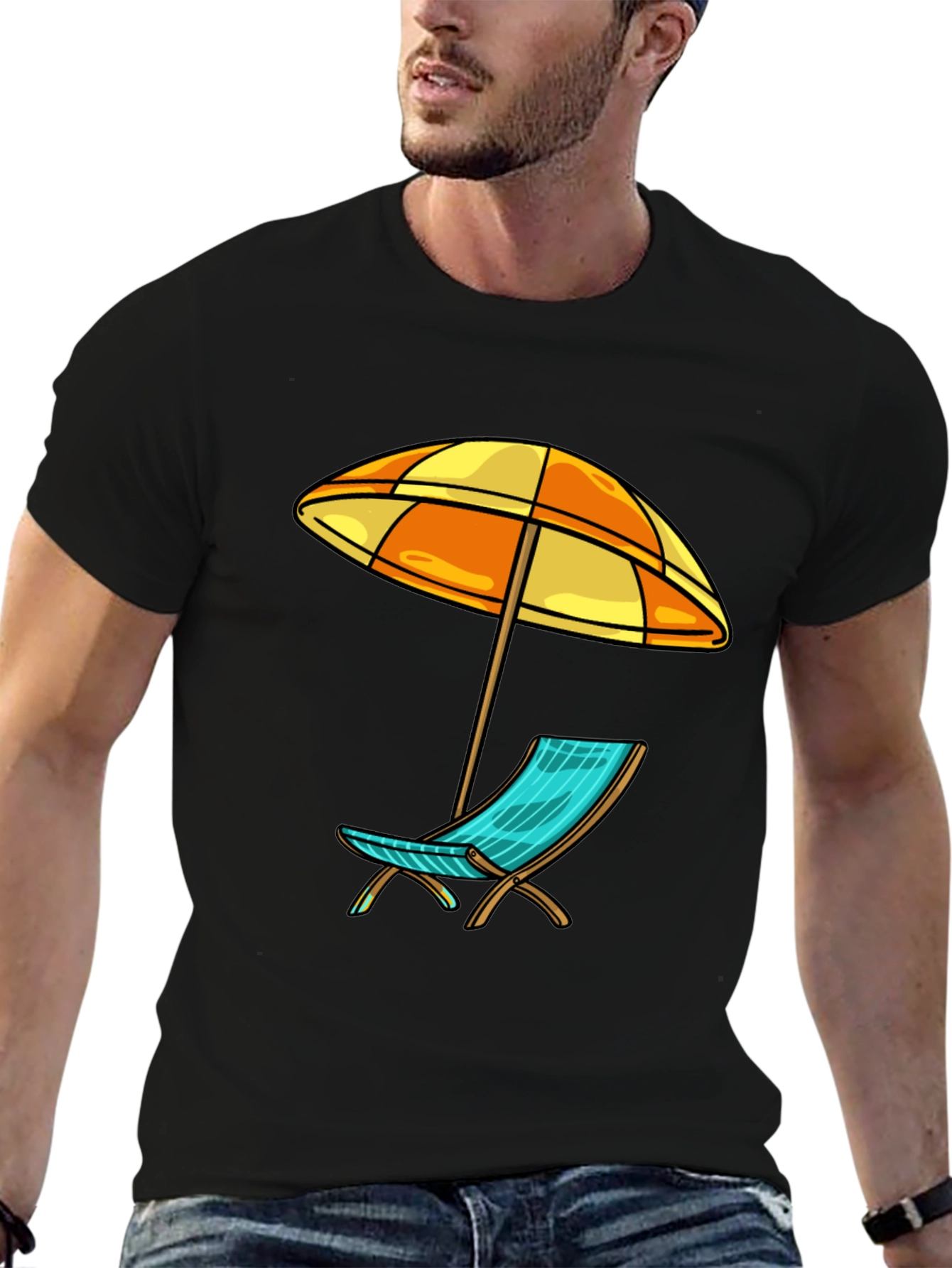 Beach Chair & Umbrella Graphic Tee