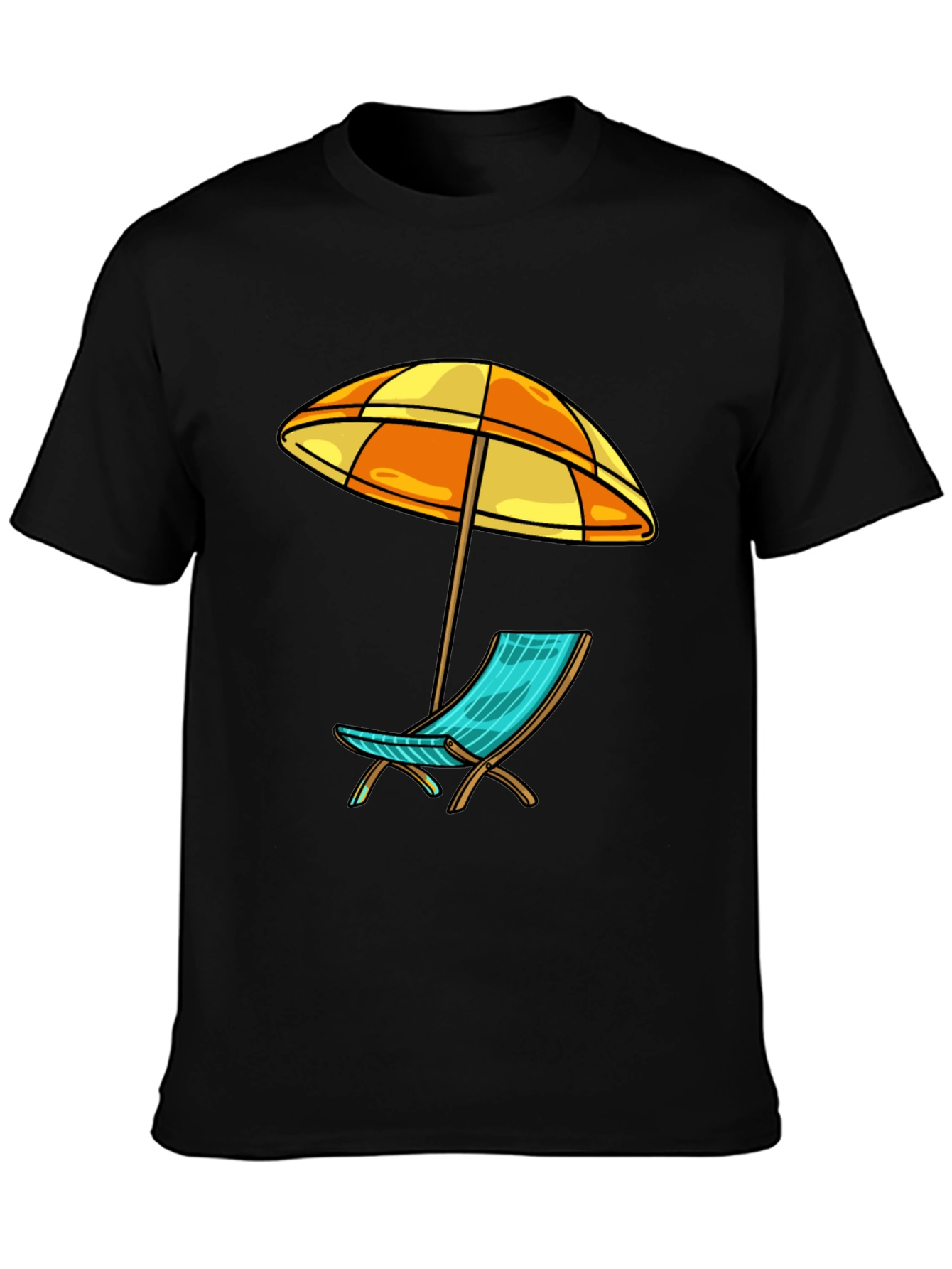 Beach Chair & Umbrella Graphic Tee