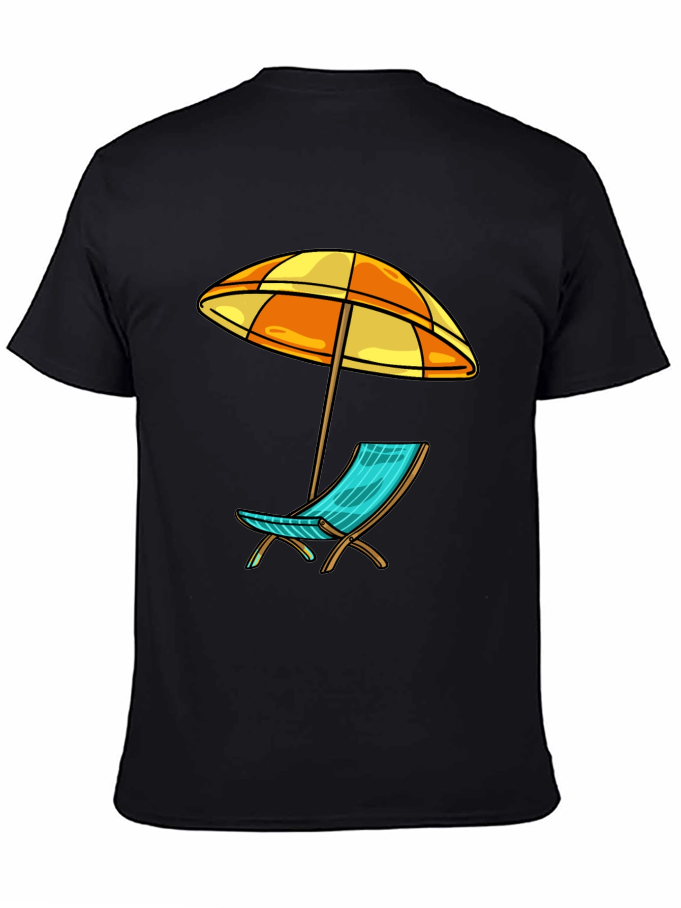 Beach Chair & Umbrella Graphic Tee