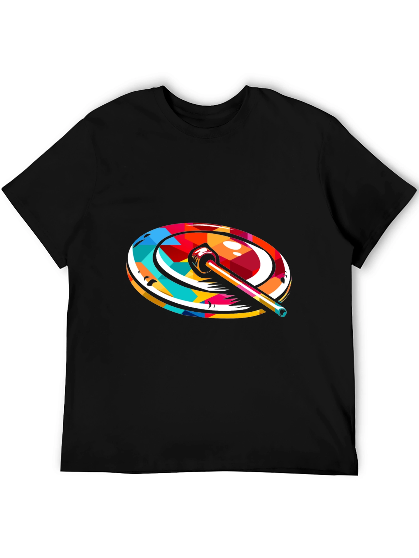 Colorful Turntable Graphic Tee