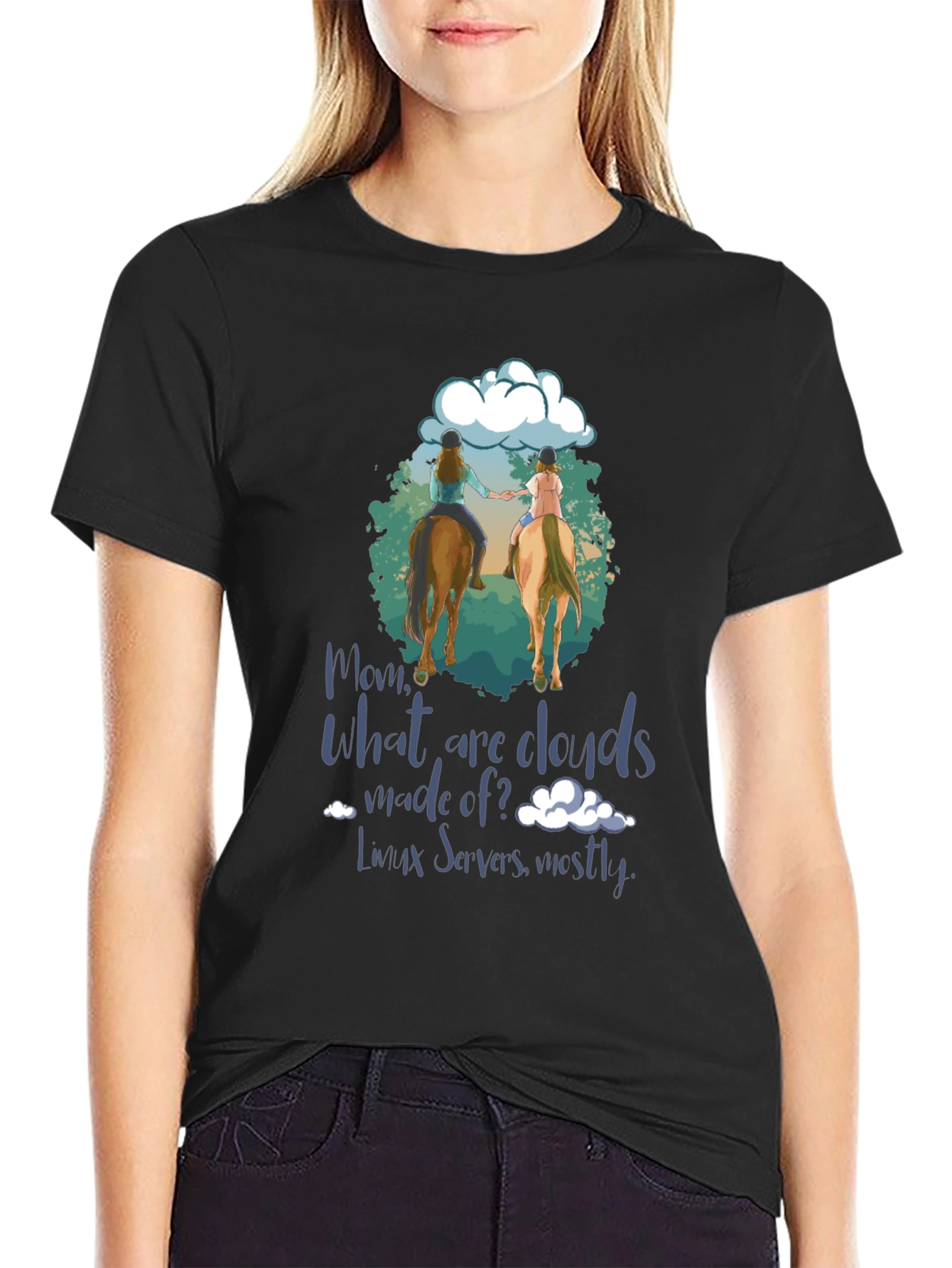 Equestrian What are Clouds Made Of? T-Shirt