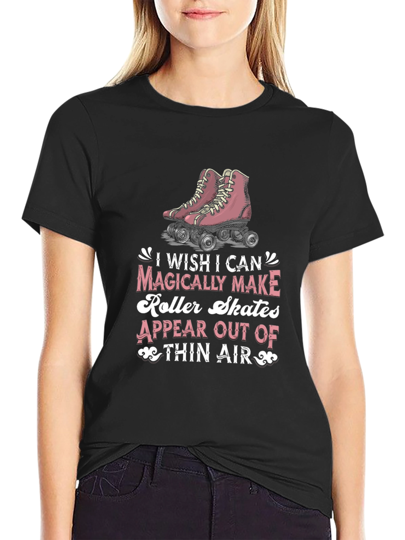 Magical Roller Skates Graphic Tee - Retro Style T-Shirt