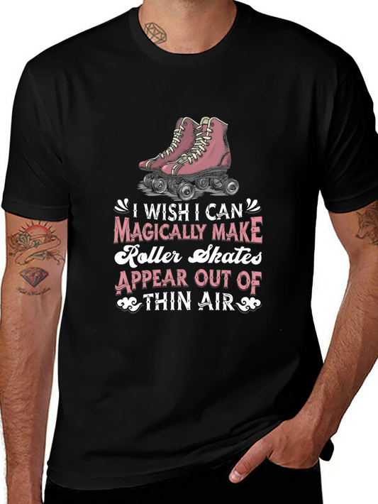Magical Roller Skates Graphic Tee - Retro Style T-Shirt