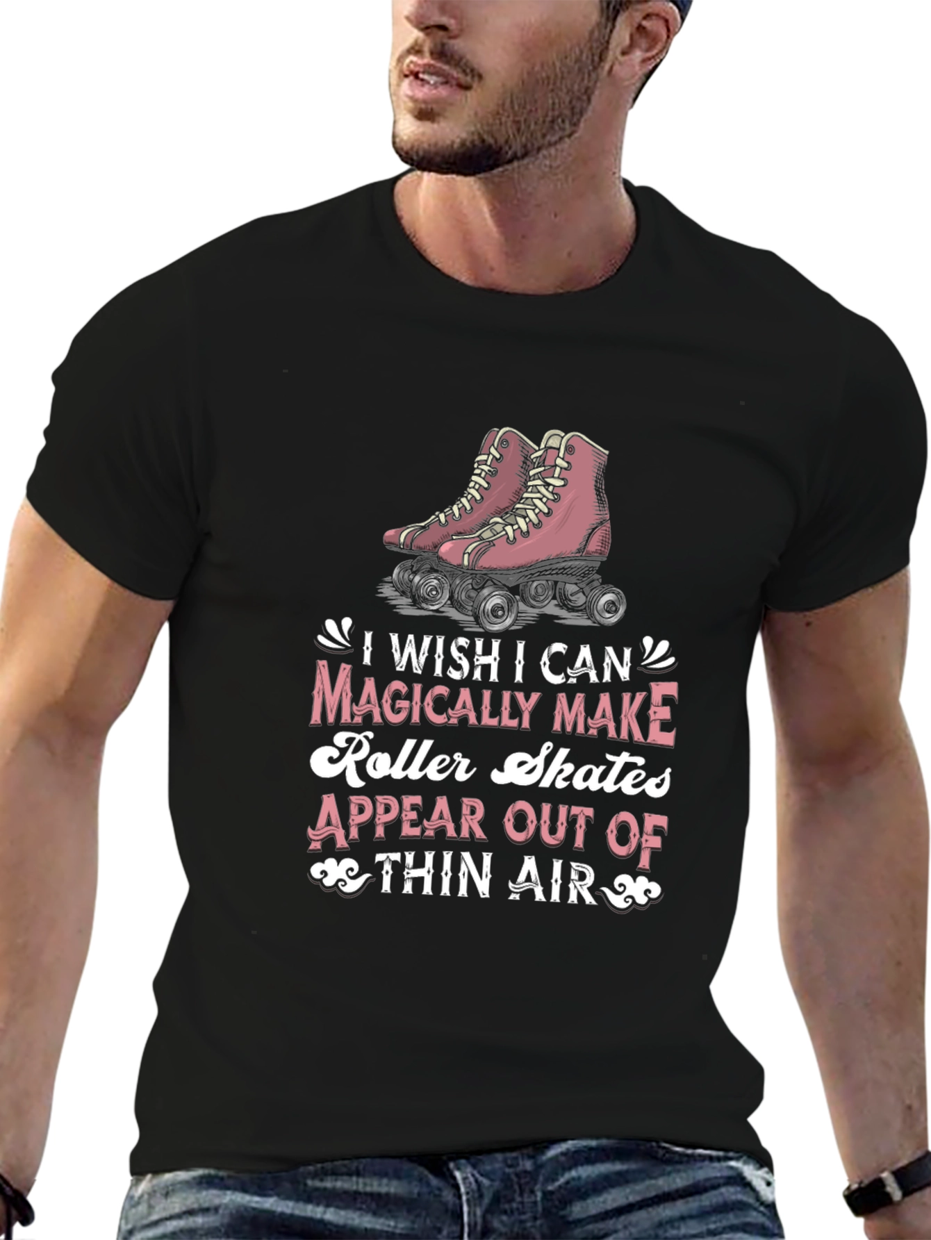 Magical Roller Skates Graphic Tee - Retro Style T-Shirt