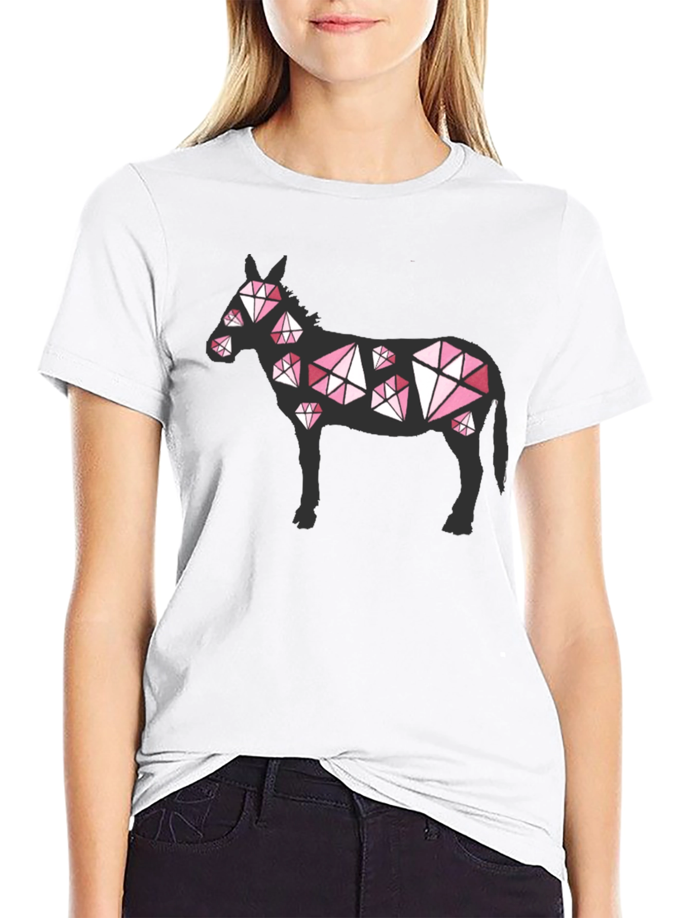 Diamond Donkey Graphic T-Shirt - Funky Mens Tee