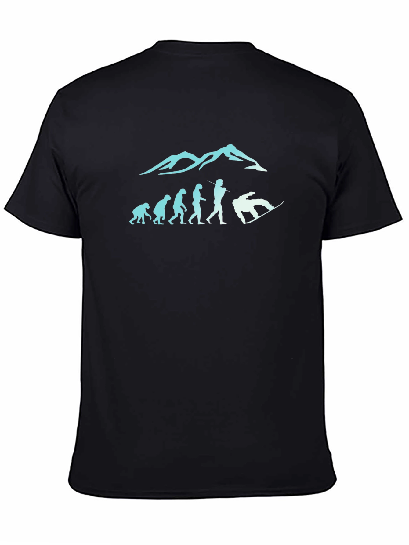 Snowboard Evolution Black T-Shirt
