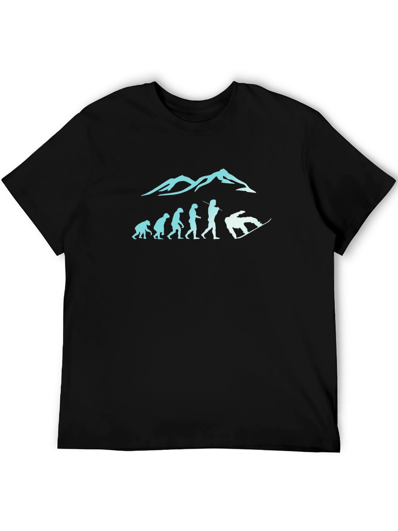 Snowboard Evolution Black T-Shirt