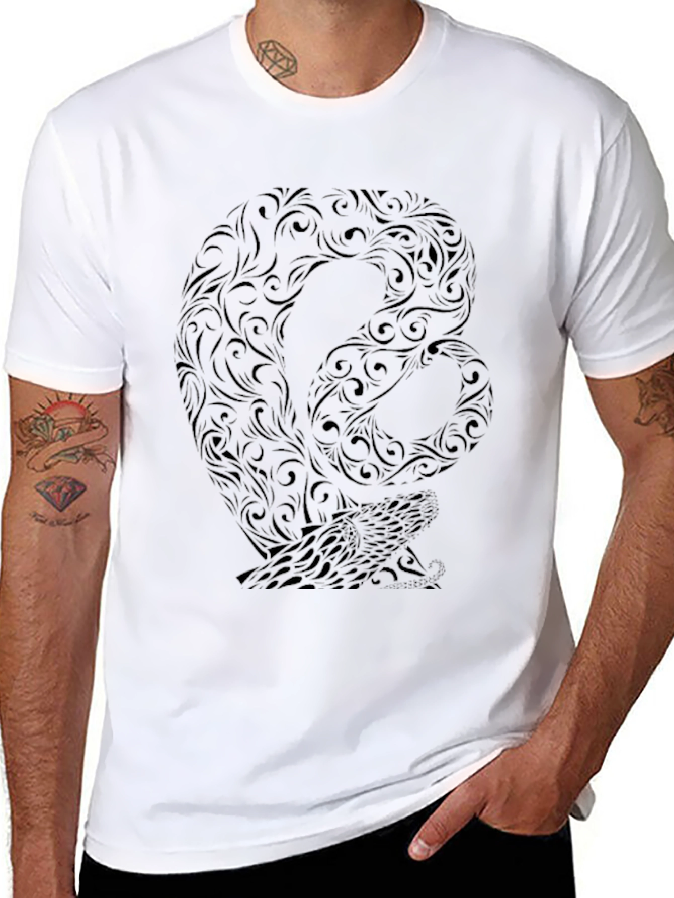 Black Turtle Graphic Tee - Unique Design
