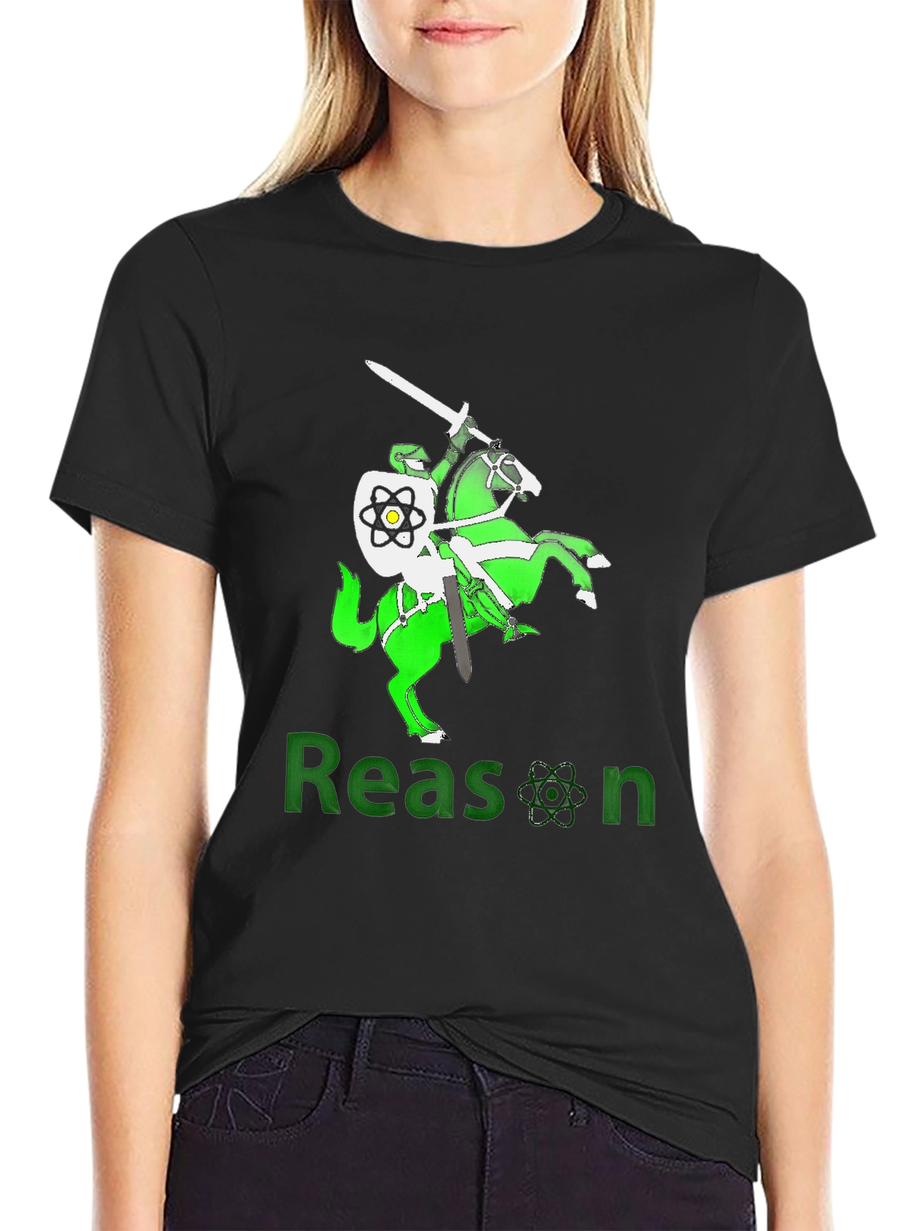 Reason Knight T-Shirt - Black Graphic Tee