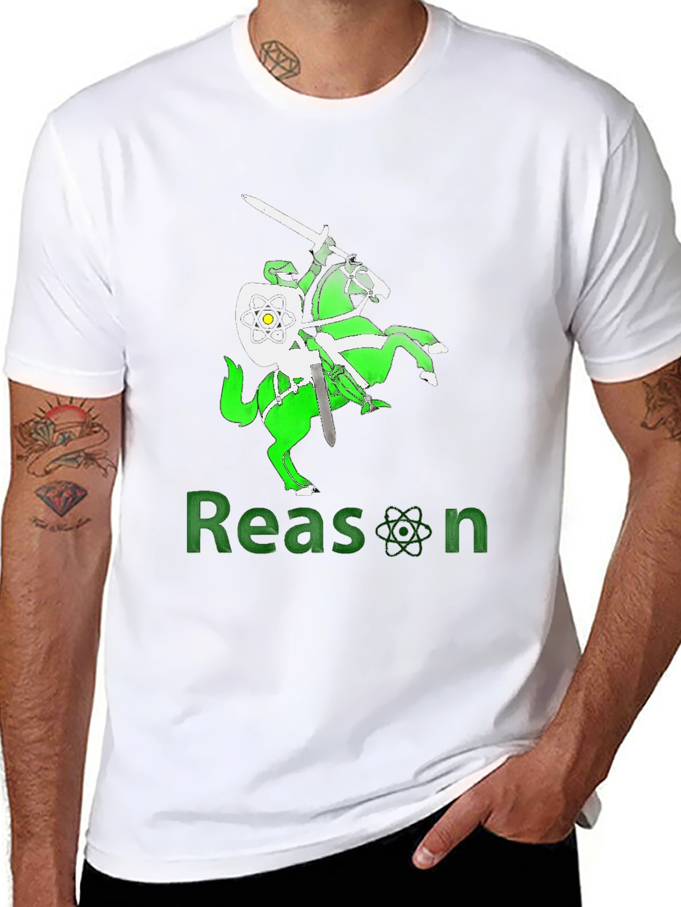 Reason Knight T-Shirt - Black Graphic Tee