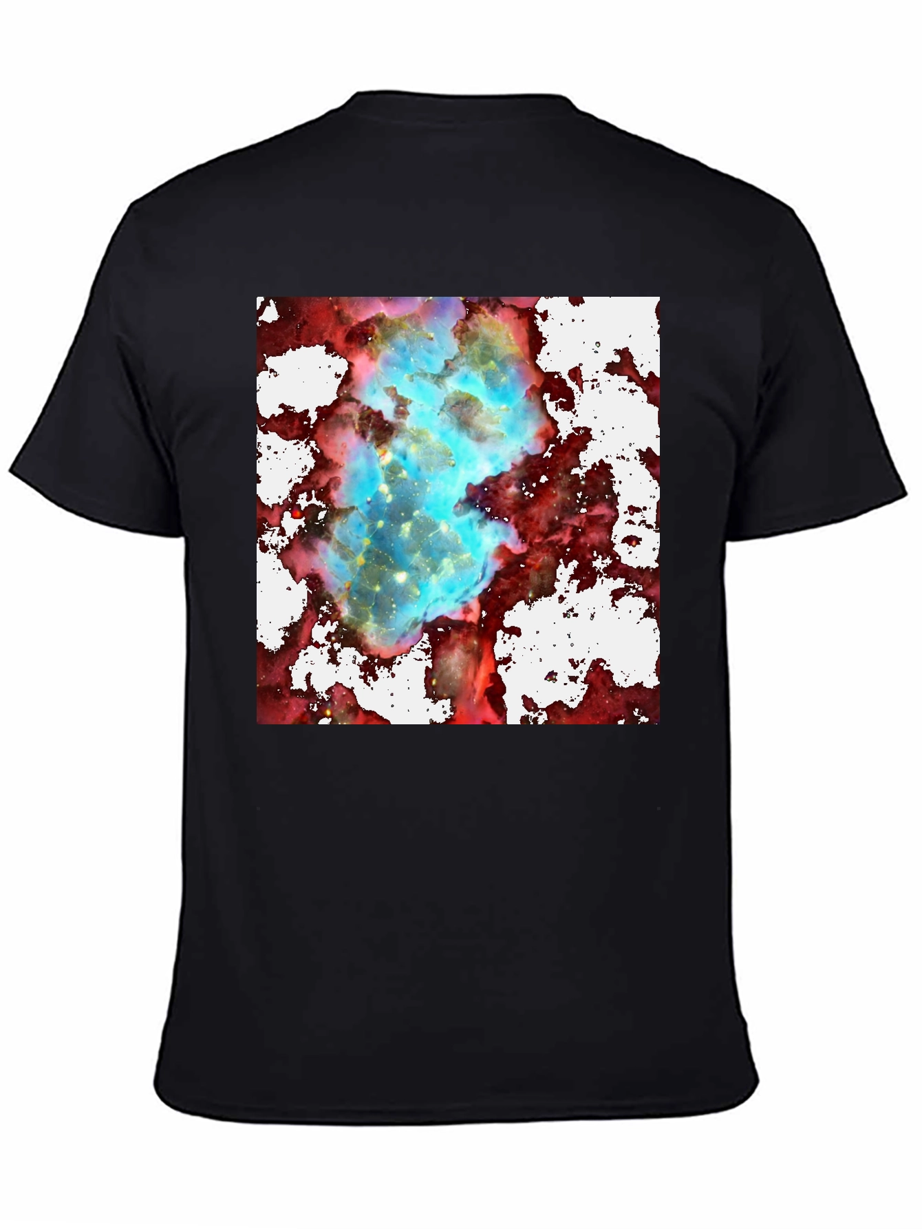 Nebula Print Black T-Shirt