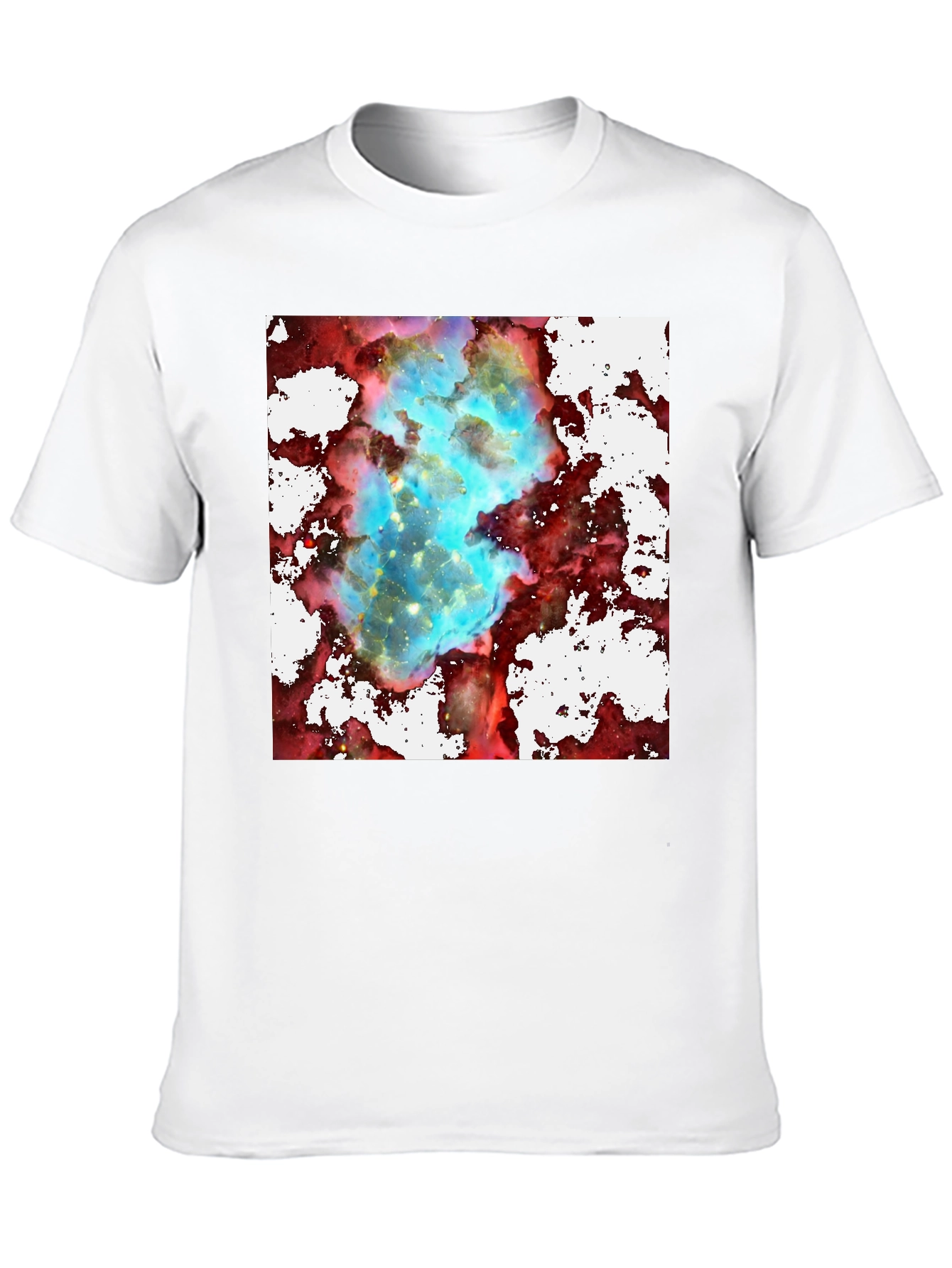 Nebula Print Black T-Shirt