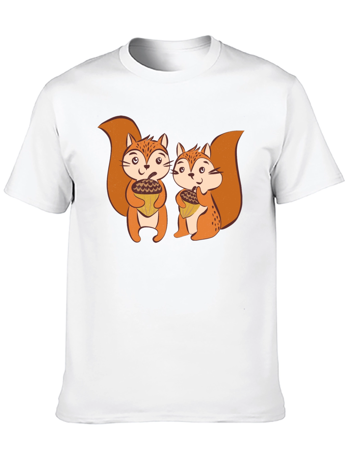 Squirrels Holding Acorns Graphic T-Shirt