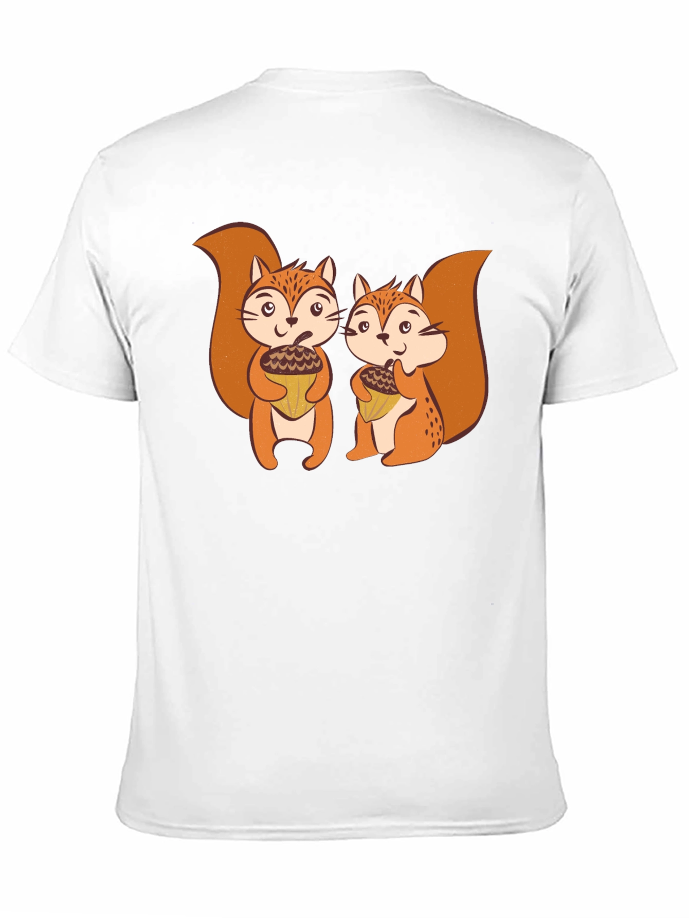Squirrels Holding Acorns Graphic T-Shirt