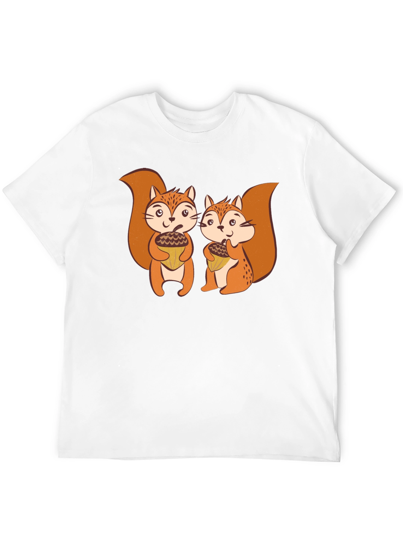 Squirrels Holding Acorns Graphic T-Shirt