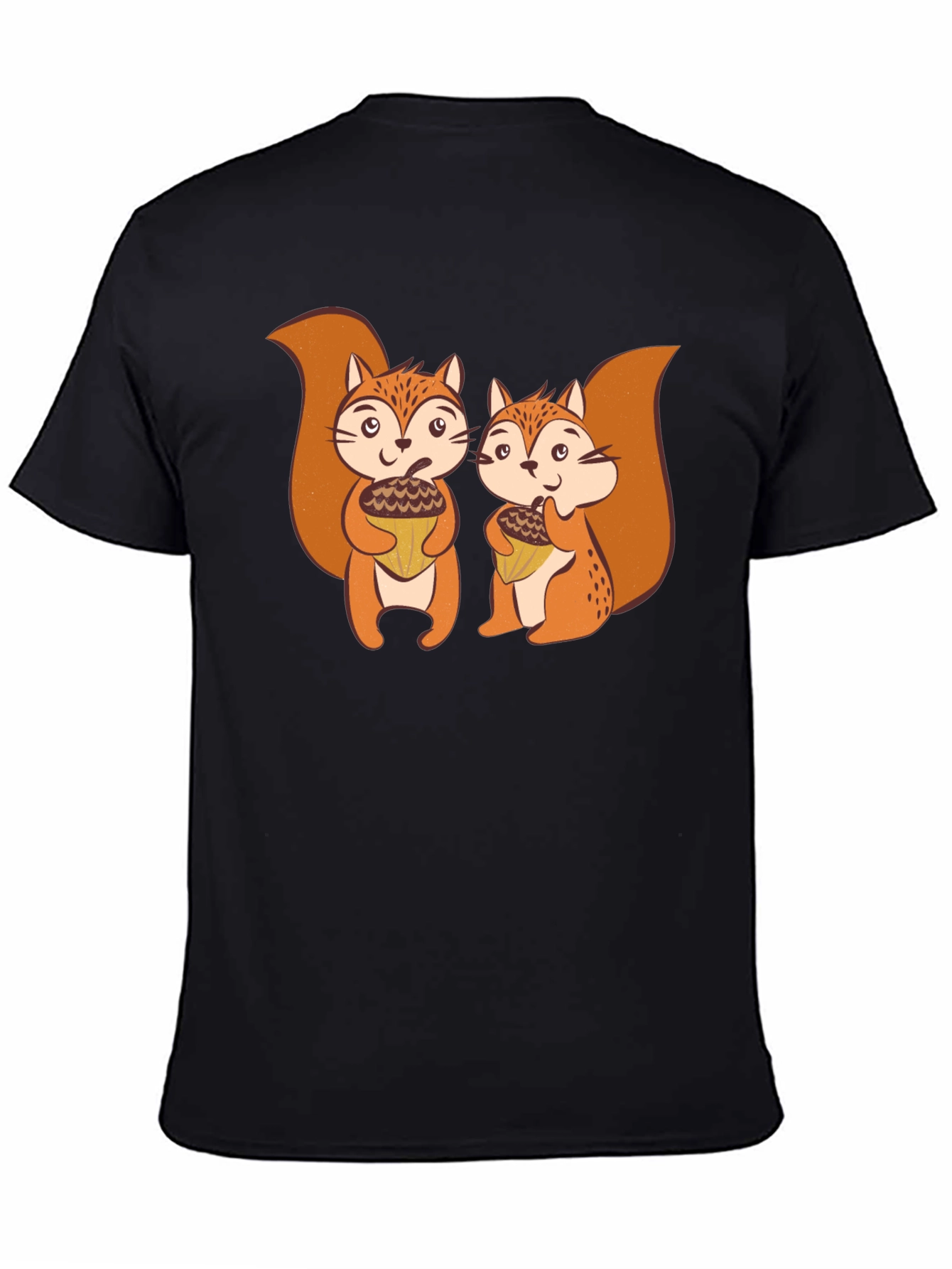Squirrels Holding Acorns Graphic T-Shirt