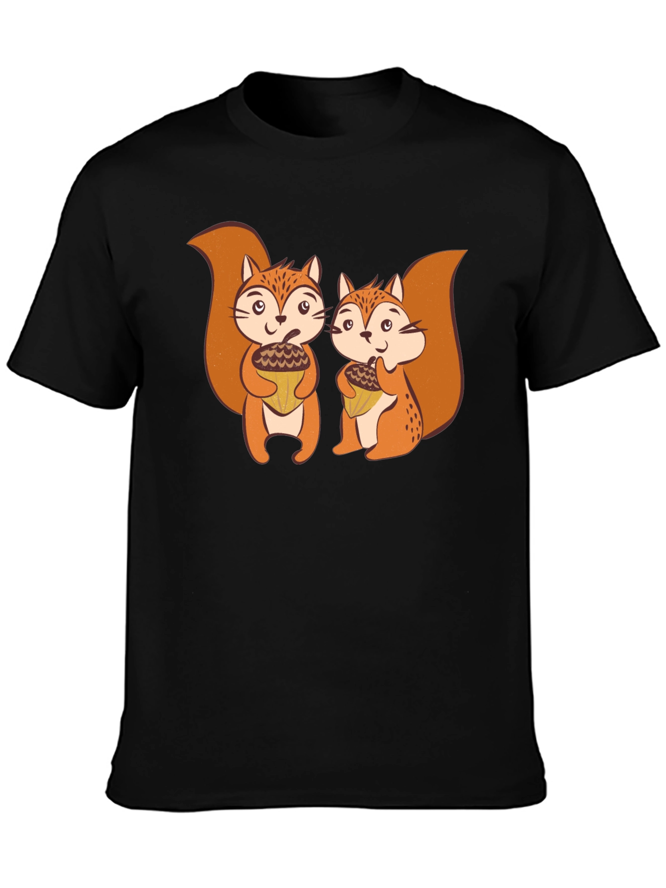 Squirrels Holding Acorns Graphic T-Shirt