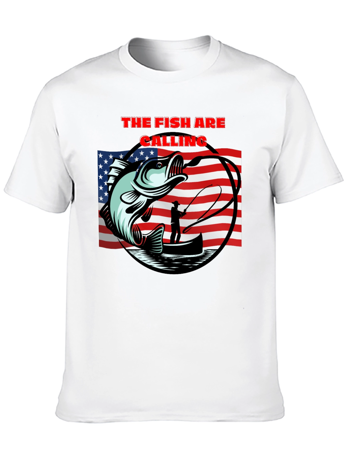 The Fish Are Calling Black T-Shirt