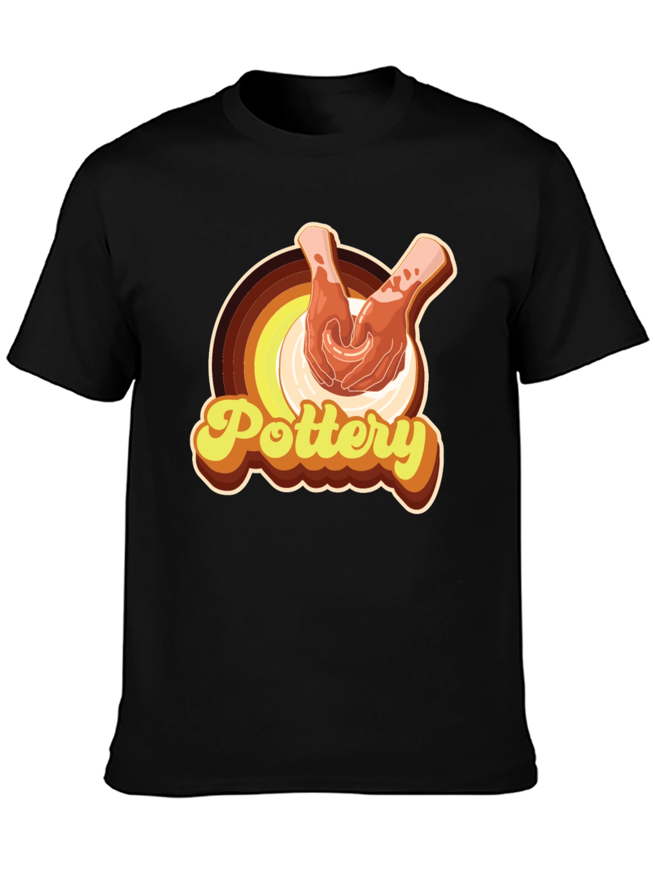 Retro Pottery Graphic T-Shirt