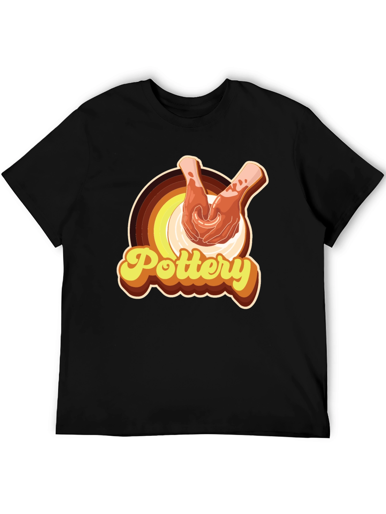 Retro Pottery Graphic T-Shirt
