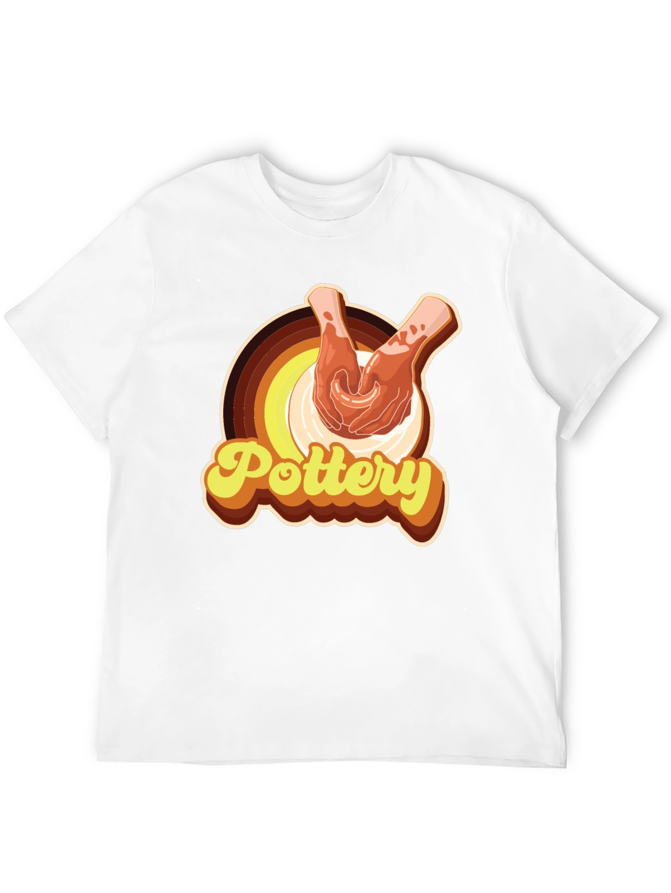 Retro Pottery Graphic T-Shirt