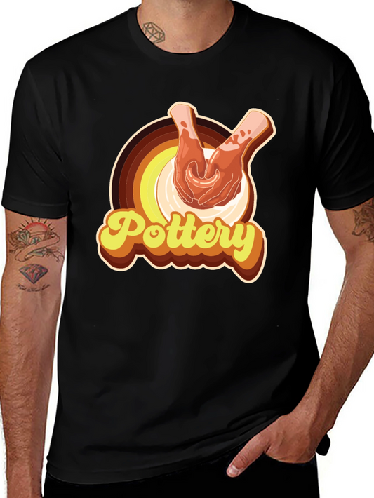Retro Pottery Graphic T-Shirt
