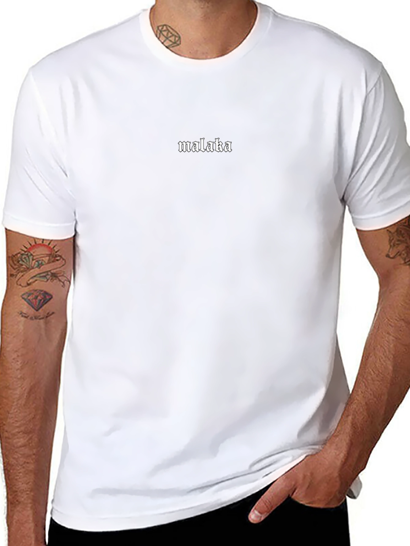 Malaka Graphic Print Black T-Shirt
