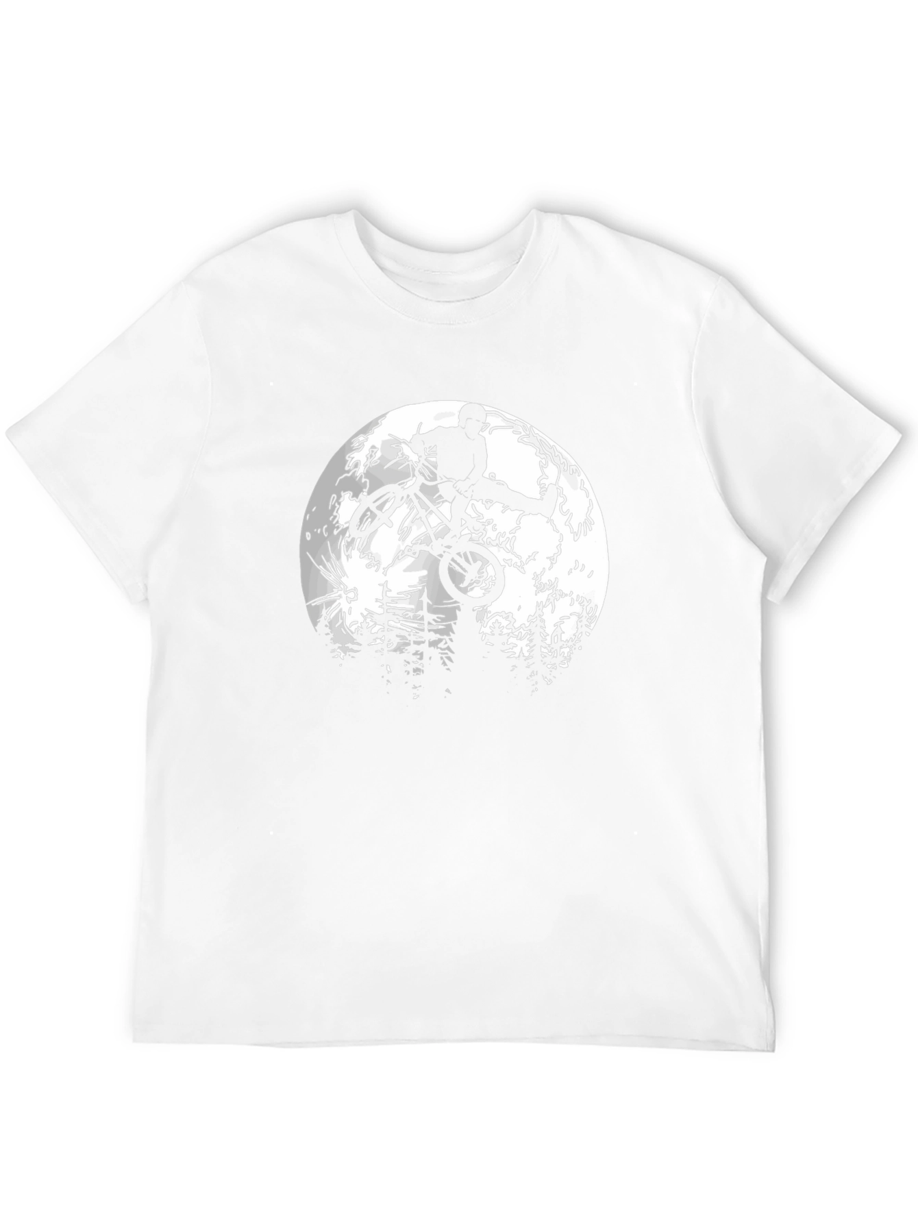 BMX Rider Moon Graphic T-Shirt