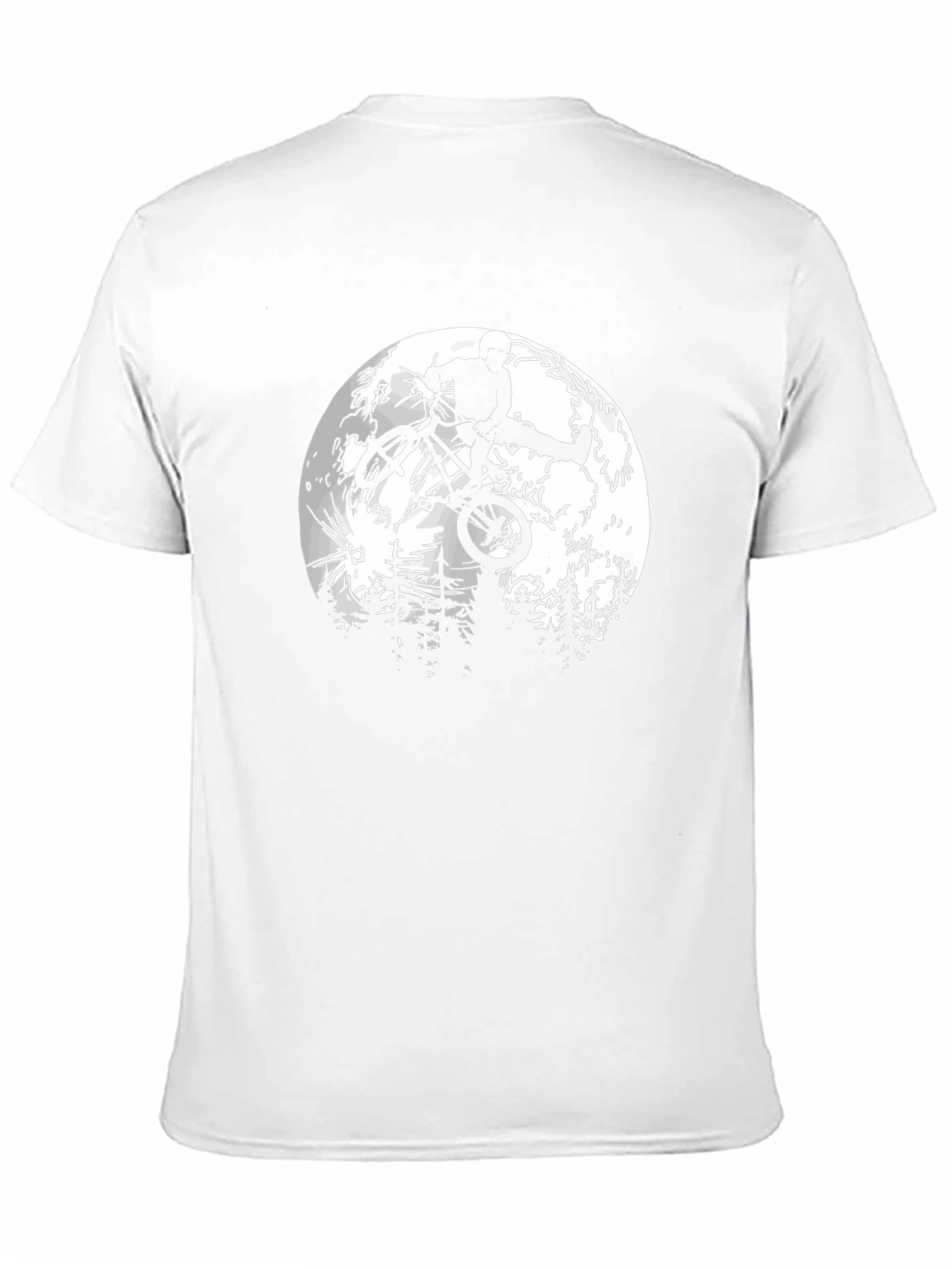 BMX Rider Moon Graphic T-Shirt