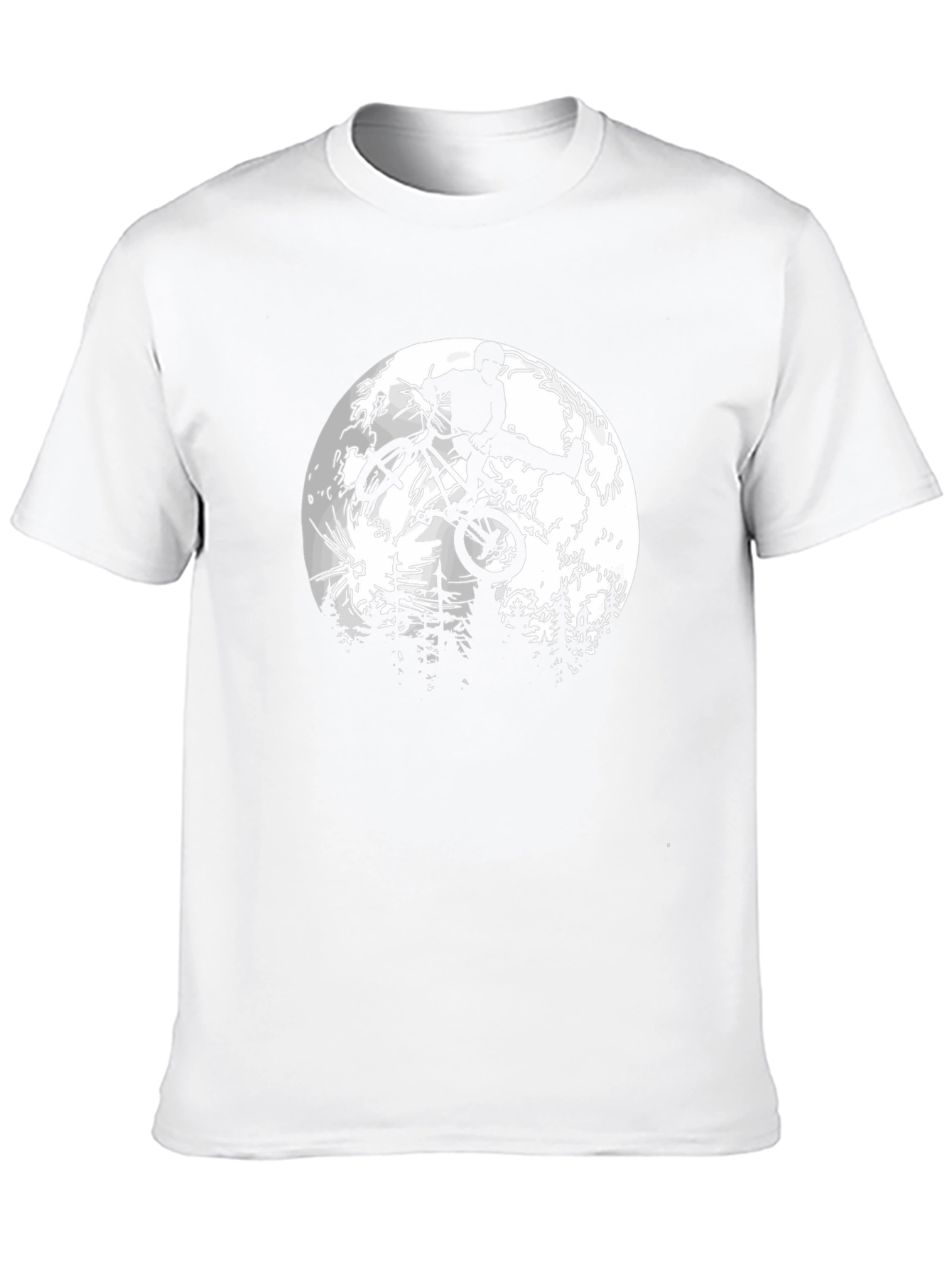BMX Rider Moon Graphic T-Shirt
