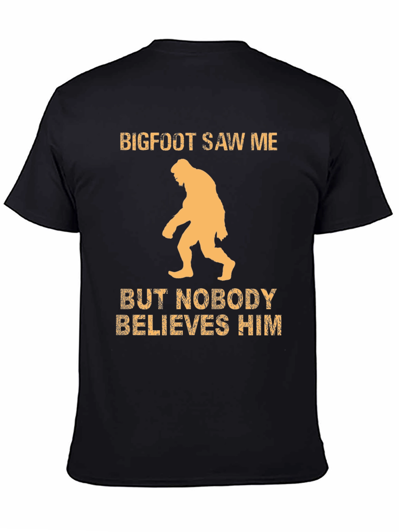 Bigfoot Saw Me Mens Graphic Tee