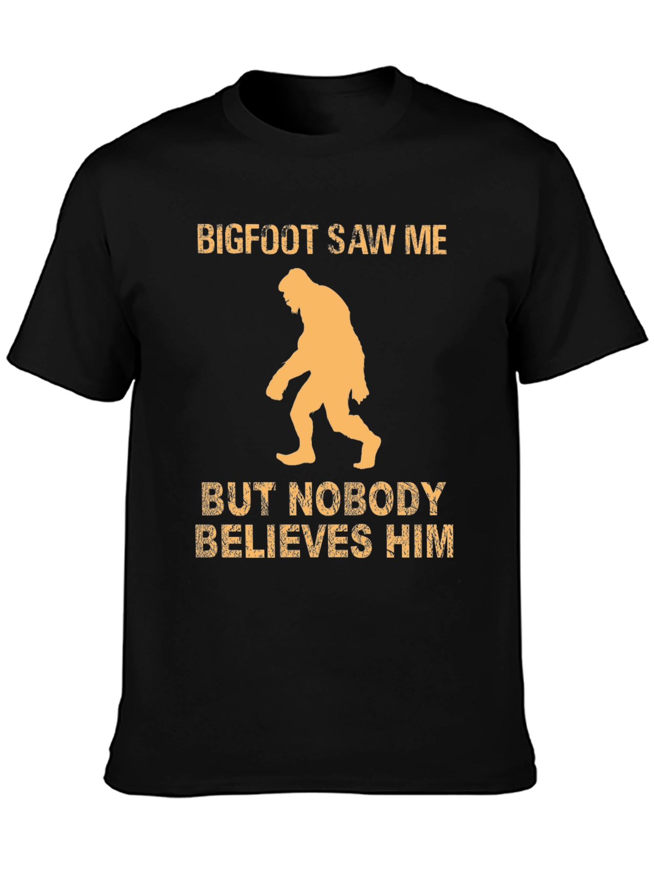 Bigfoot Saw Me Mens Graphic Tee