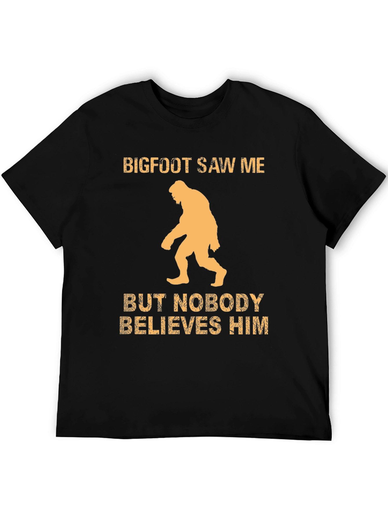 Bigfoot Saw Me Mens Graphic Tee