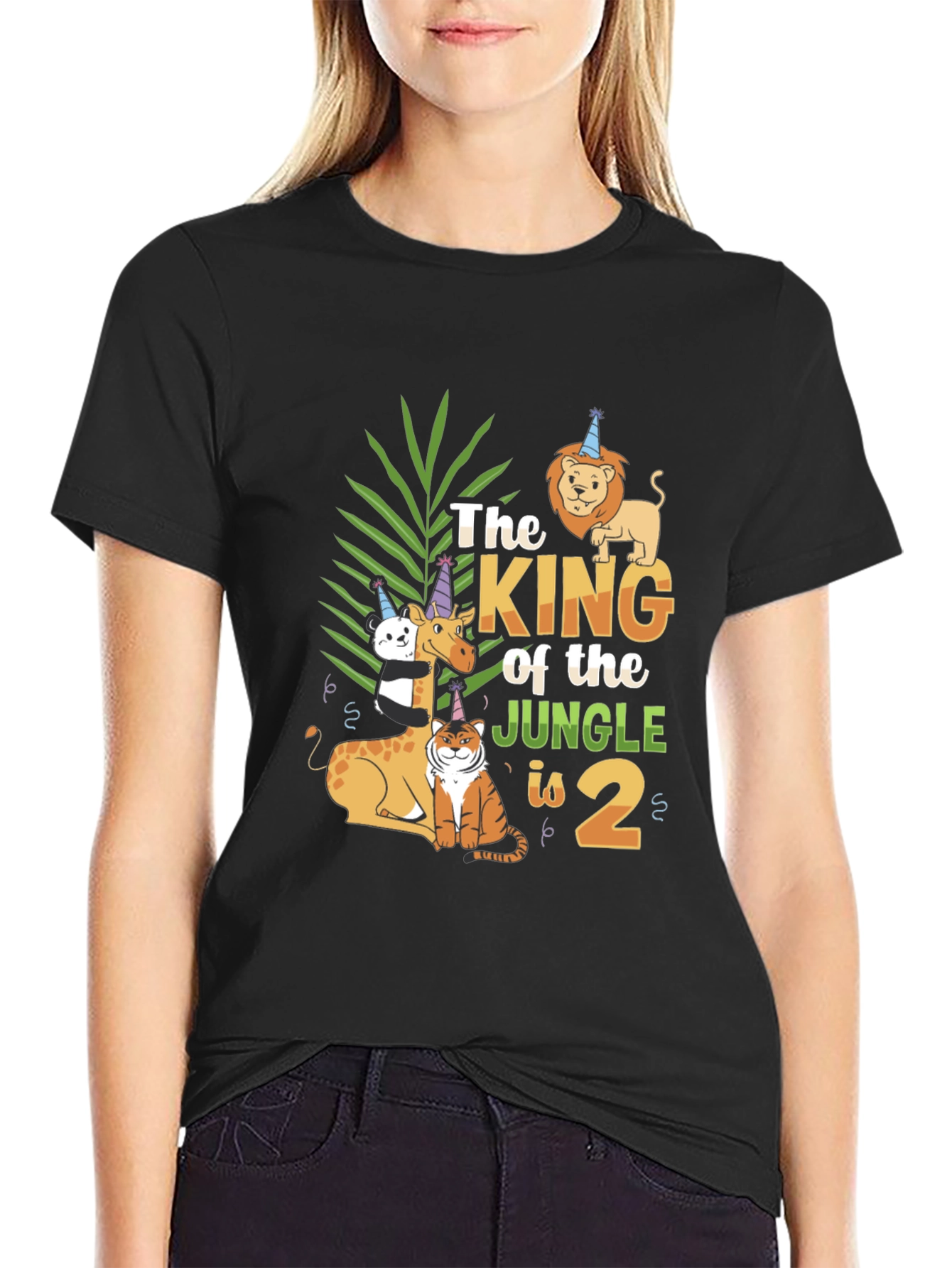 Jungle King Birthday T-Shirt Animal Theme