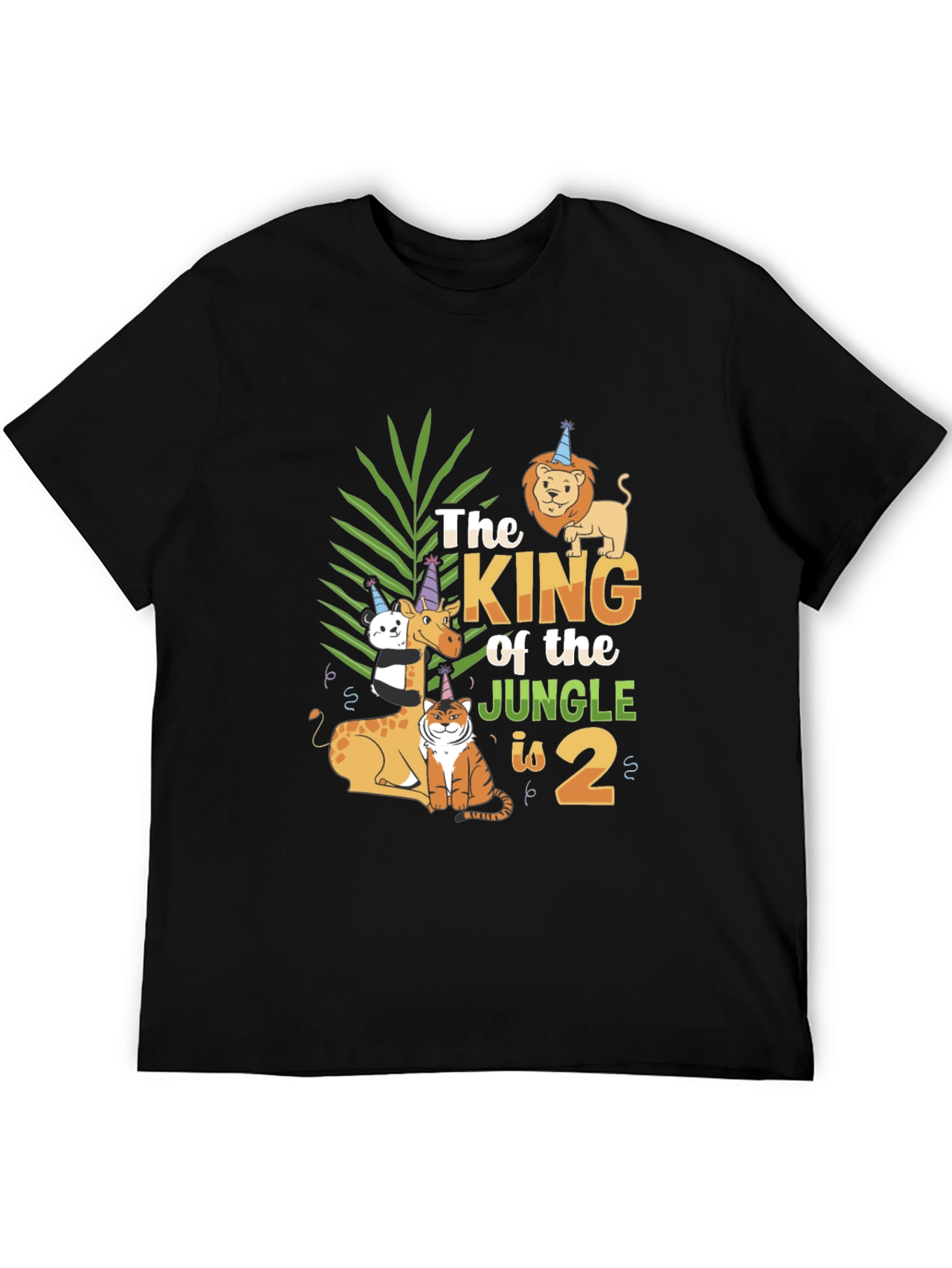 Jungle King Birthday T-Shirt Animal Theme