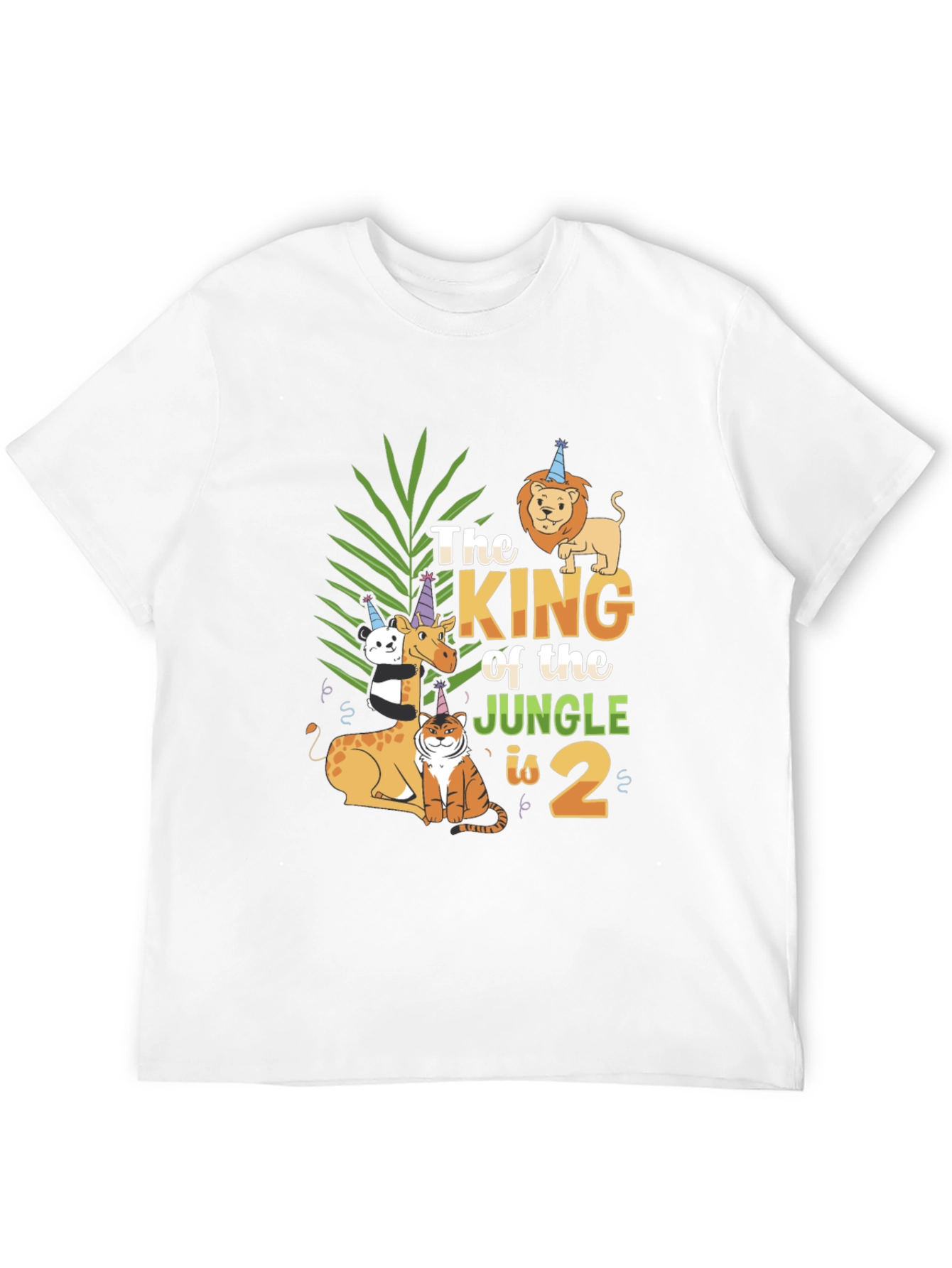 Jungle King Birthday T-Shirt Animal Theme