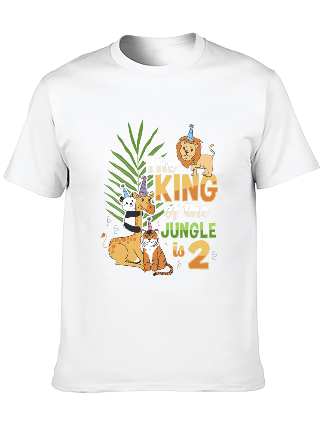 Jungle King Birthday T-Shirt Animal Theme