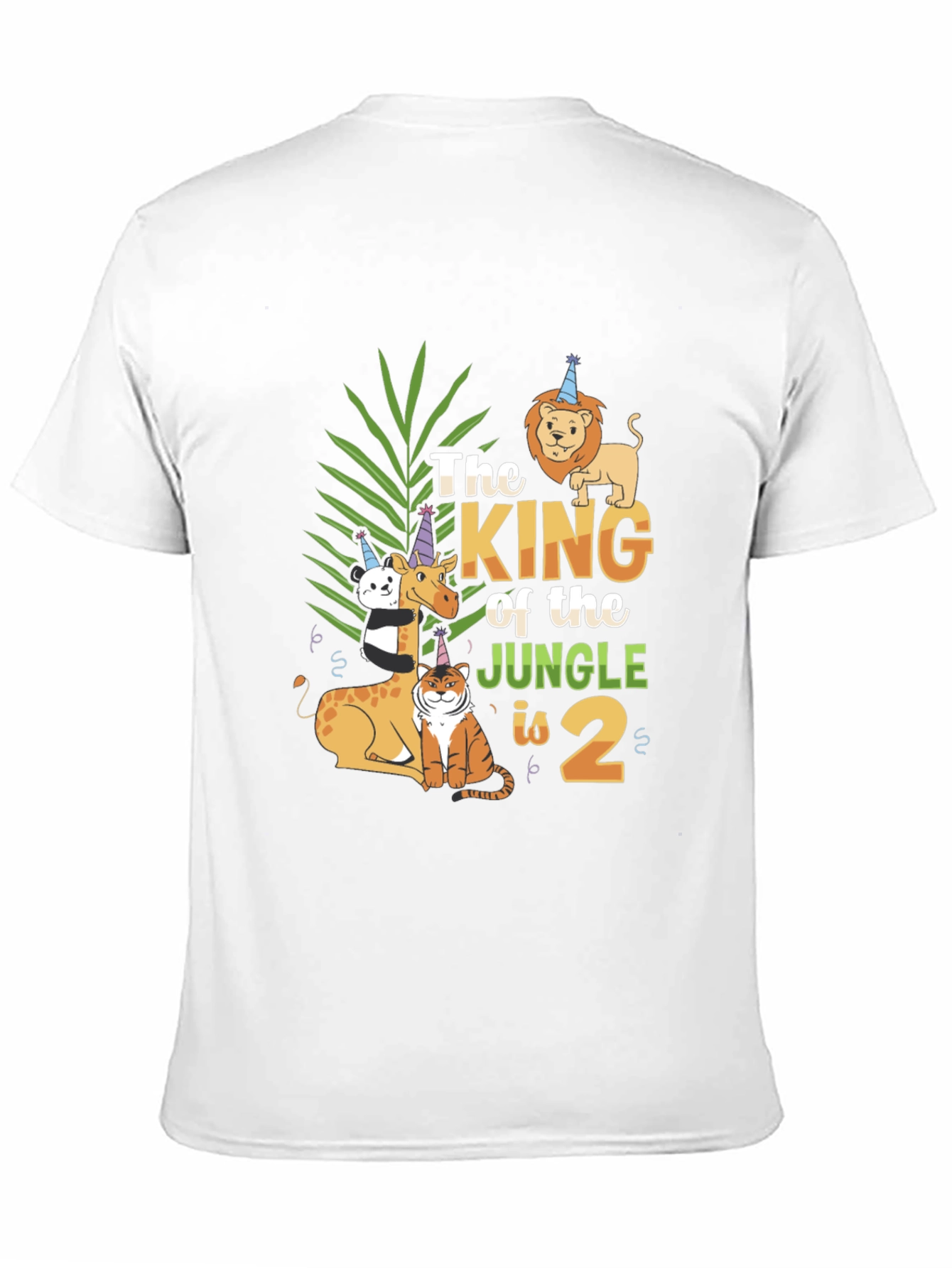 Jungle King Birthday T-Shirt Animal Theme