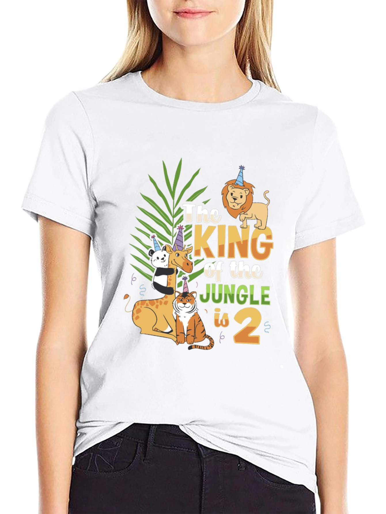 Jungle King Birthday T-Shirt Animal Theme