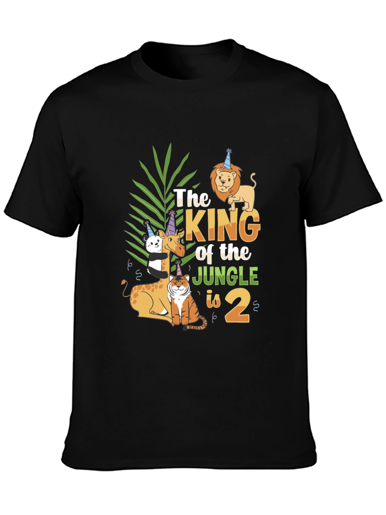Jungle King Birthday T-Shirt Animal Theme