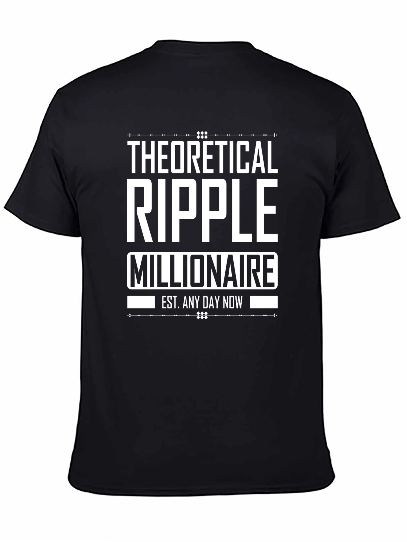 Theoretical Ripple Millionaire Black T-Shirt
