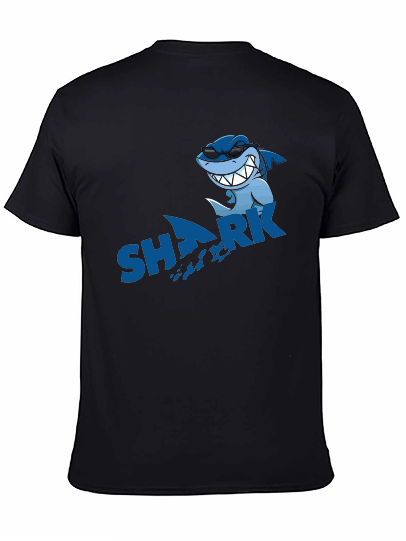 Cool Shark Graphic Black T-Shirt